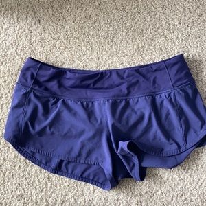 Blue/purple lulu shorts